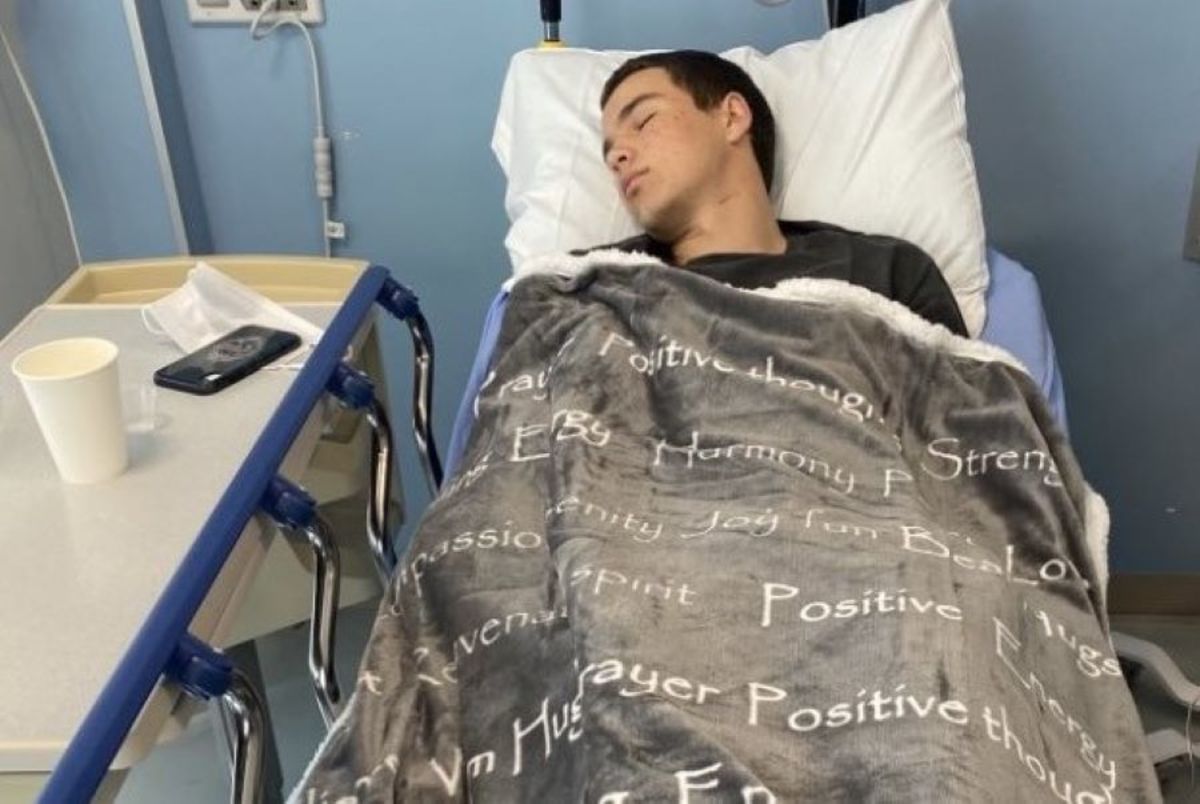 Diagnosed with Lymphoma, Knapp underwent nine weeks of chemotherapy. Courtesy photo: Knapp family